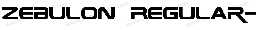 Zebulon Regular字体转换